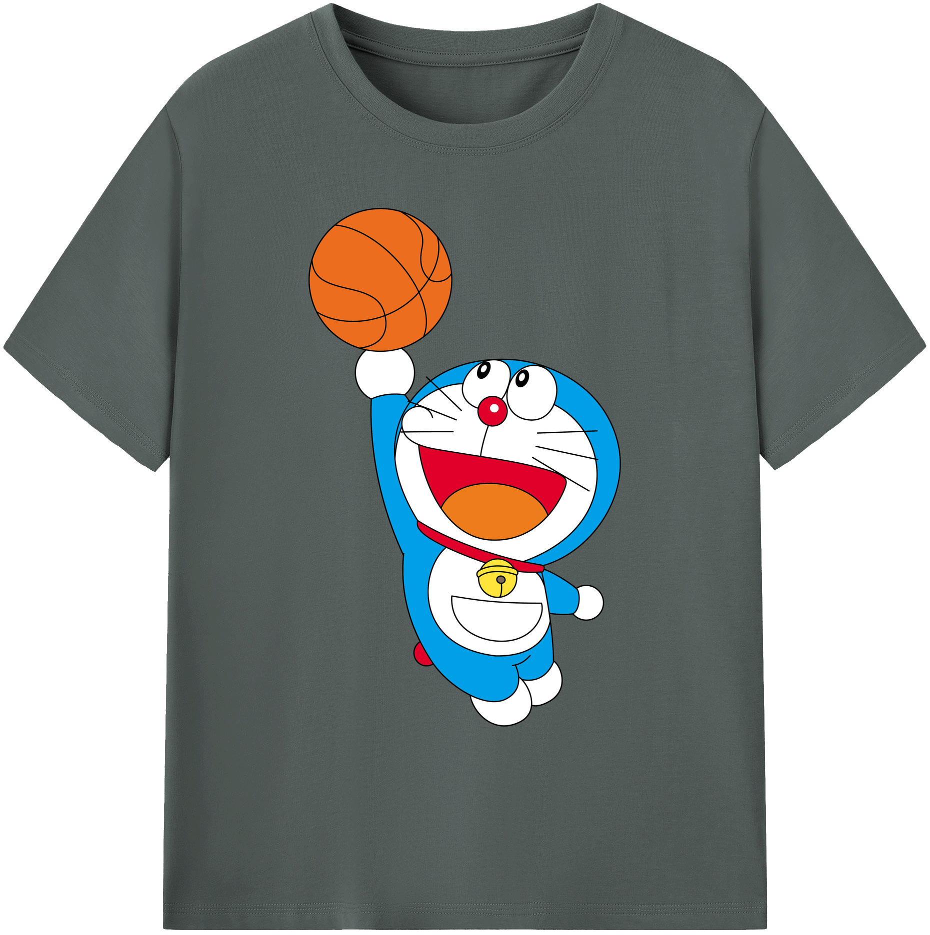 （画像用） ドラえもん Doraemon 綿100％ メンズ半袖Tシャツ｜肌触りやわらか＆通気性